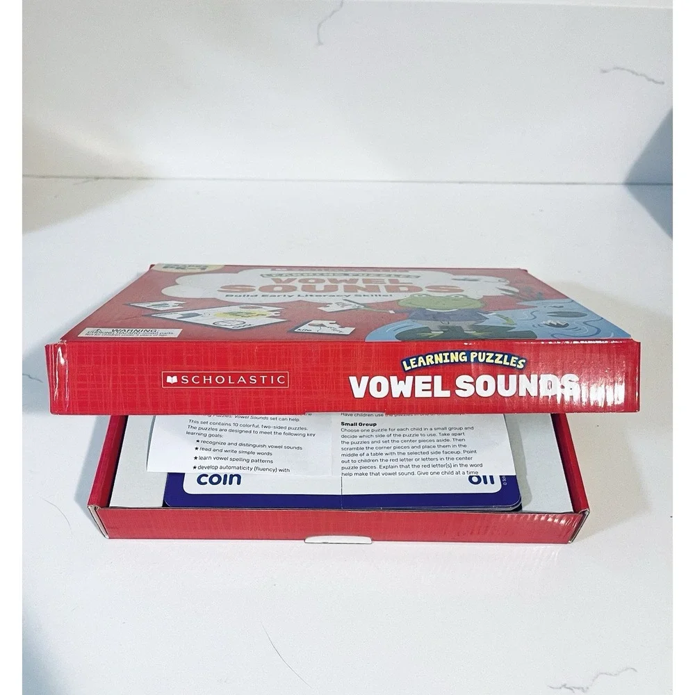 LEARNING PUZZLES Rhyming , Vowel Sounds , Add& Sub SET OF‎ 3  PK-1